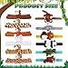 Relaxgiant 12 Pcs Stuffed Animal Slap Bracelet Plush Toy Hug Animal Slap Bracelet Plush Wrist Cute Snap Bracelets for Birthday Party Favors(Cute Style)