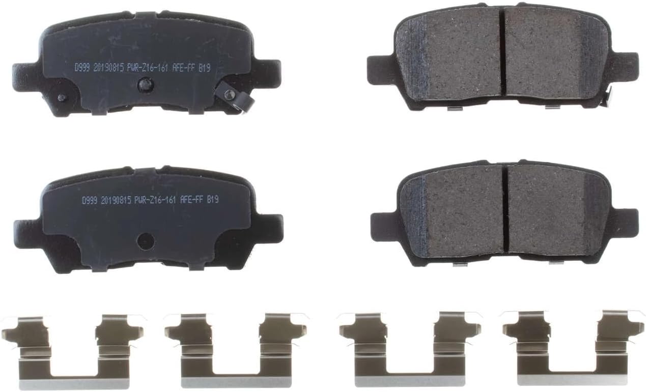 Power Stop Front Brake Kit For Nissan Rogue 2021-24 - Ceramic Brake Pads With Installation Hardware, 17-2375