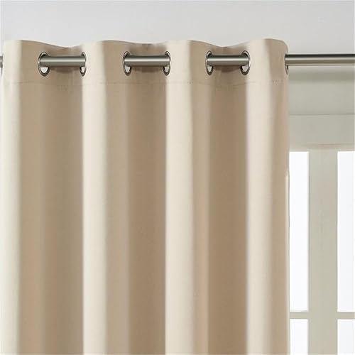 Miniatura 5 de WPKIRA - Cortina blackout con diseño de ondas a rayas con ojales para ventana y puerta, cortinas térmicas para puertas, 1 panel