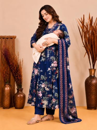 Image of Jikonet Women's Maternity Kurti for Feeding Zippers (VJK)