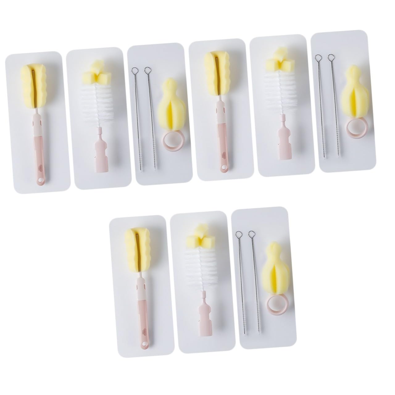 3sets Spazzola Per La Pulizia Di Biberon Con Design Rotante Spazzola Per Facile Accesso Tutti Gli Angoli Per Bottiglie Ppsu