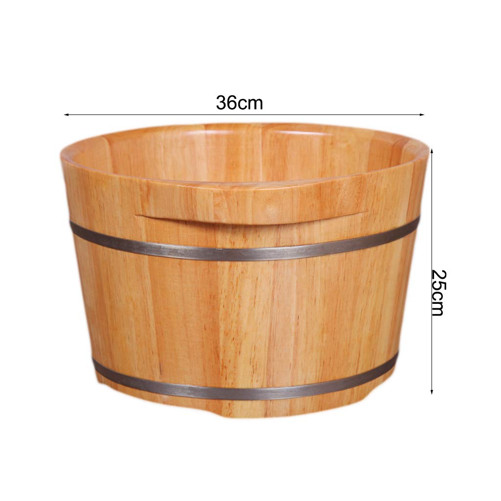 Barile per pediluvio in quercia per pediluvio, botte per pediluvio in legno massello per adulti, secchio per pediluvio in legno con coperchio, botte per pediluvio, pediluvio, botte per pediluvi