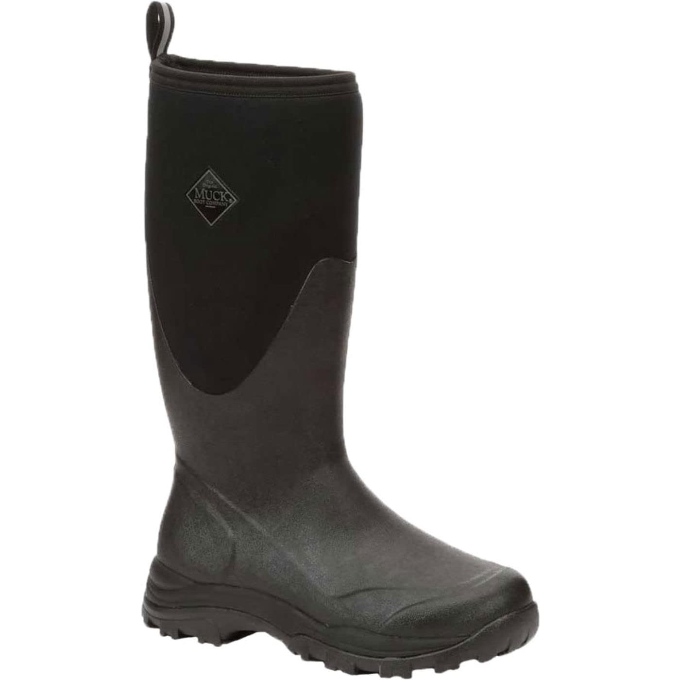 Muck Boots Men's Outpost Fleece Lined Waterproof Pull on Boot, Black, 7