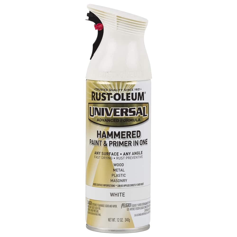 Rust-Oleum Universal All Surface Hammered Spray Paint, White