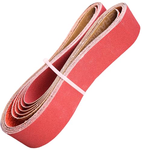 6 Pack 2 x 42 Inch Metal Grinding Ceramic Sanding Belts Kit - 36...
