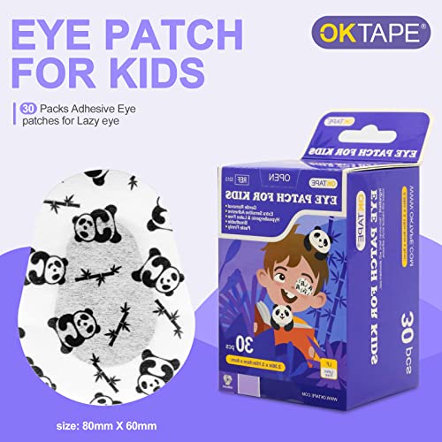 Ok Tape Kids Eye Patches - Hypoallergenic & Latex Free, Breathable, Gentle Removal, Paste Firmly For Amblyopia And Cross Eye - 30 Bonus(Regular Size) #TOP1
