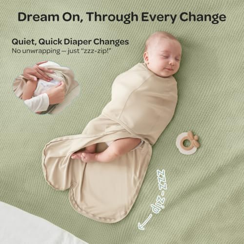 Momcozy Swaddles for Newborns, Quiet Fastener Swaddle for Infant 0-3 Months by Momcozy - Image 5