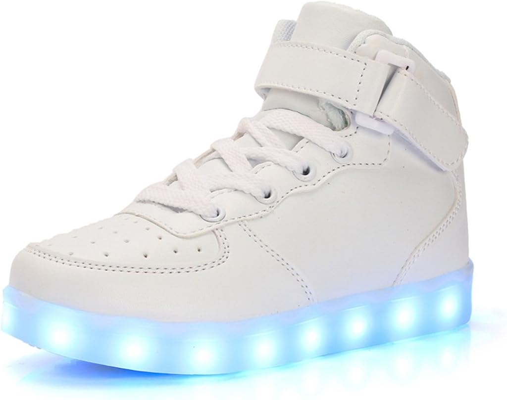 DoGeek Scarpe LED Bambino Scarpe con Luci Luminosi Sneakers con Luce nella  Suola Bright Tennis Scarpe Ali USB 7 Colori Lampeggiante Trainners :  Amazon.it: Scarpe e borse