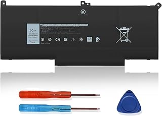 F3YGT KG7VF Battery Compatible with Dell Latitude 7490 7390 7290 7480 7380 7280 E7280 E7380 E7480 E7290 E7390 E7490, Fits P73G P73G001 P28S P28S001 DM3WC DM6WC 2X39G 451-BBYE 453-BBCF 7.6V 60Wh
