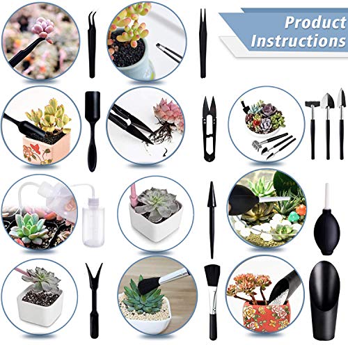 Set de 13 herramientas mini para suculentas miniatura 4