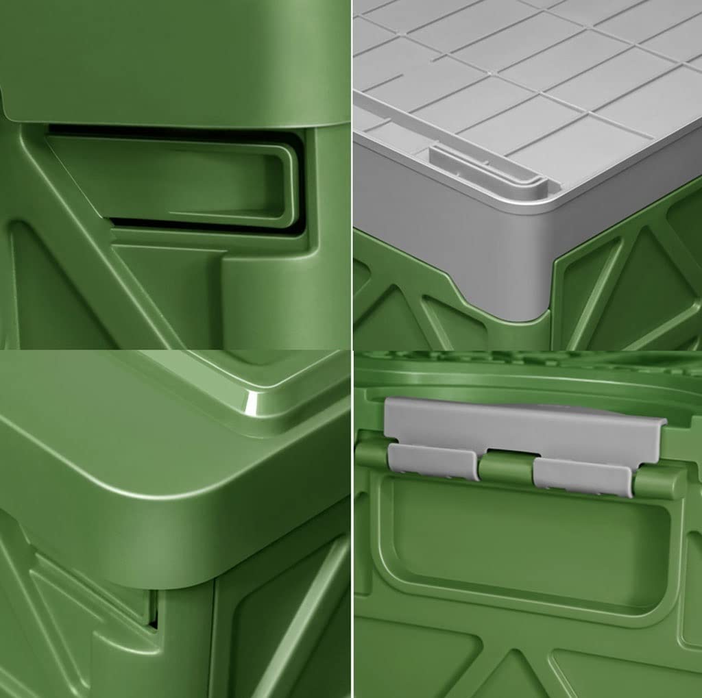 cassa di stoccaggio dell'auto, Organizer for bagagliaio auto di grande capacità con maniglia, contenitore portaoggetti pieghevole multifunzione impermeabile for(A)