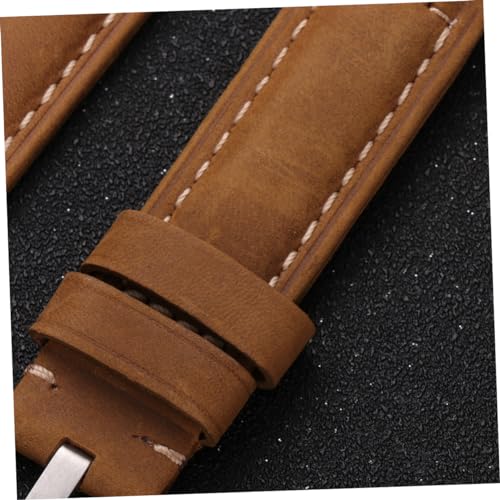 Watch Strap Vintage Watch Band Replacement Band Large Dial Watchband Brown2