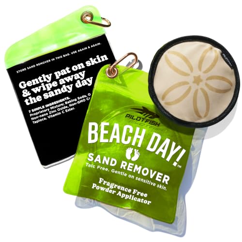 Pilotfish Beach Essentials Sand Remover Bag, Gentle Skin-Friendly Formula...