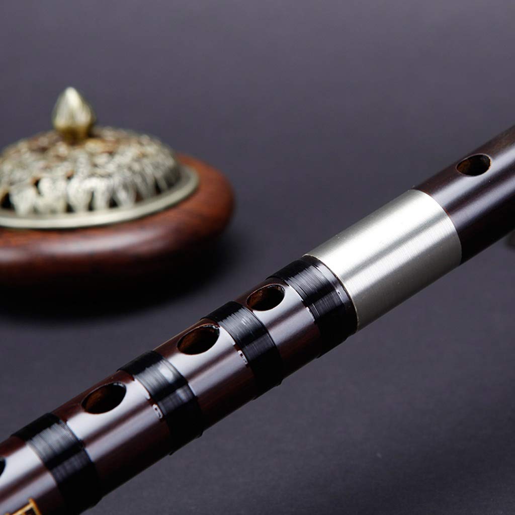 flauto Bambù Flauto Riproduzione Vecchio mogano scanalatura strumento a fiato in legno for principianti professionale studio di livello flauto di bambù Strumento musicale flauto in do ( Color : E )