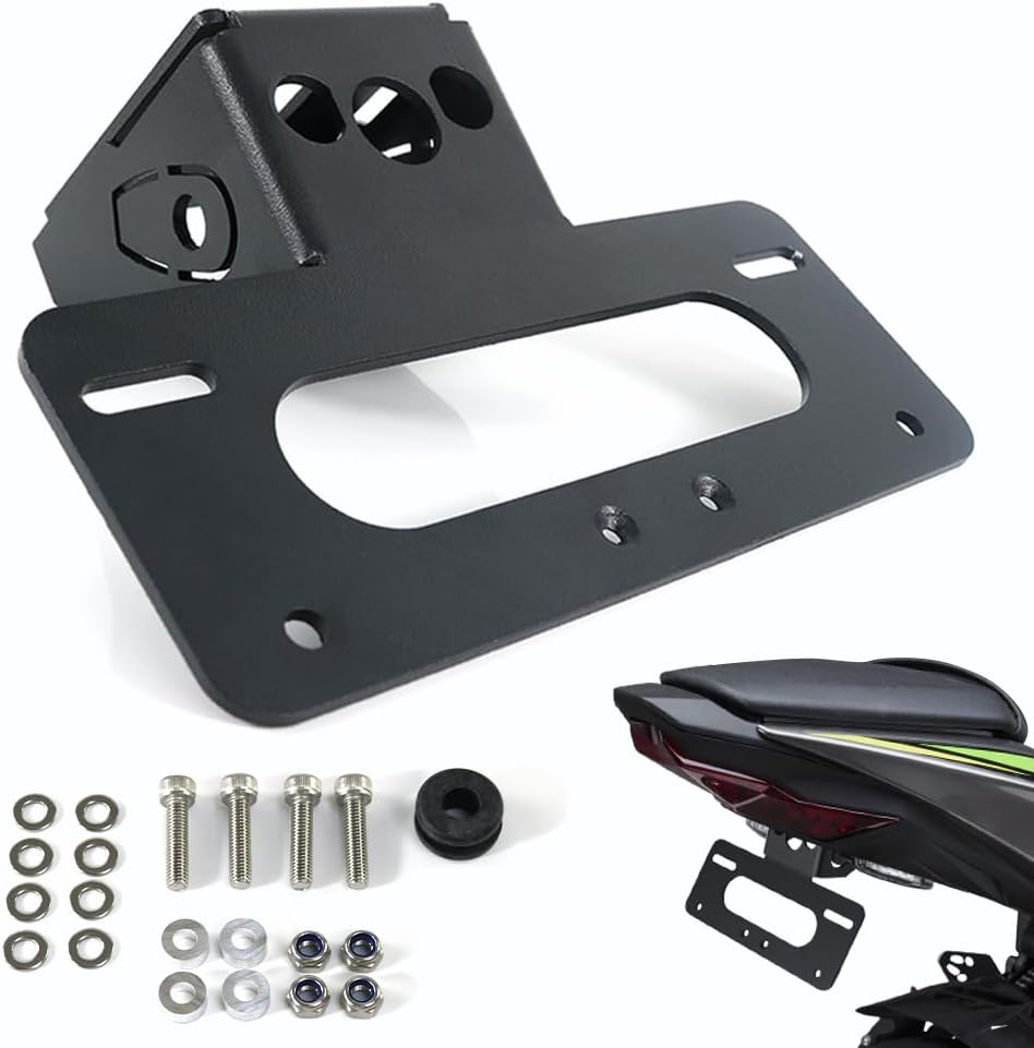 Motorcycle Fender Eliminator Compatible with 2026 2025 2024 2023 2022 2021 2020 2019 Ninja ZX-6R ZX6-R 636, Tail Tidy License Plate Bracket