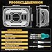 Auxbeam 5in 68W Offroad Driving Lights+ Auxbeam 12000LM Bright 5x7 in Headlights, 7x6 Led Headlights with DRL Turn Signal High Low Beam