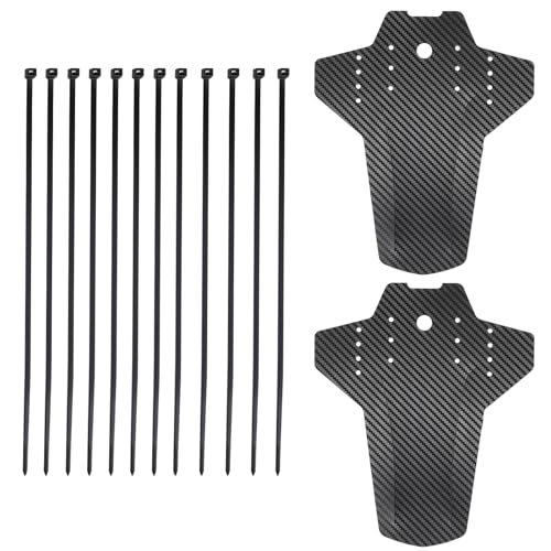 salbsever 2 Sets Mountain Bike Mud Guard Mountain Bike Fender Rear and Front Compatible Bicycle Mudguard Adjustable 29