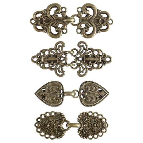 Image of CLINTT Exquisite Retro Sweater Twirl Clips, Cape Cloak Fasteners for Dresses, Stylish Cardigan Clips