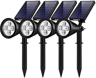 InnoGear Solar Lights Outdoor, Upgraded Waterproof Solar Powered Landscape Spotlights 2-in-1 Wall Light