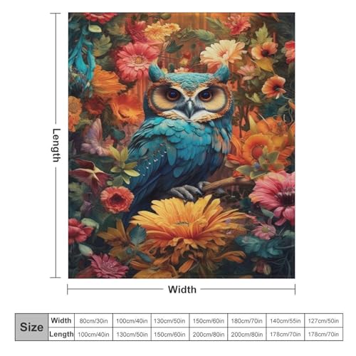 Couverture de luxe à chaud Hibou pour réchauffer vos soirées canapé