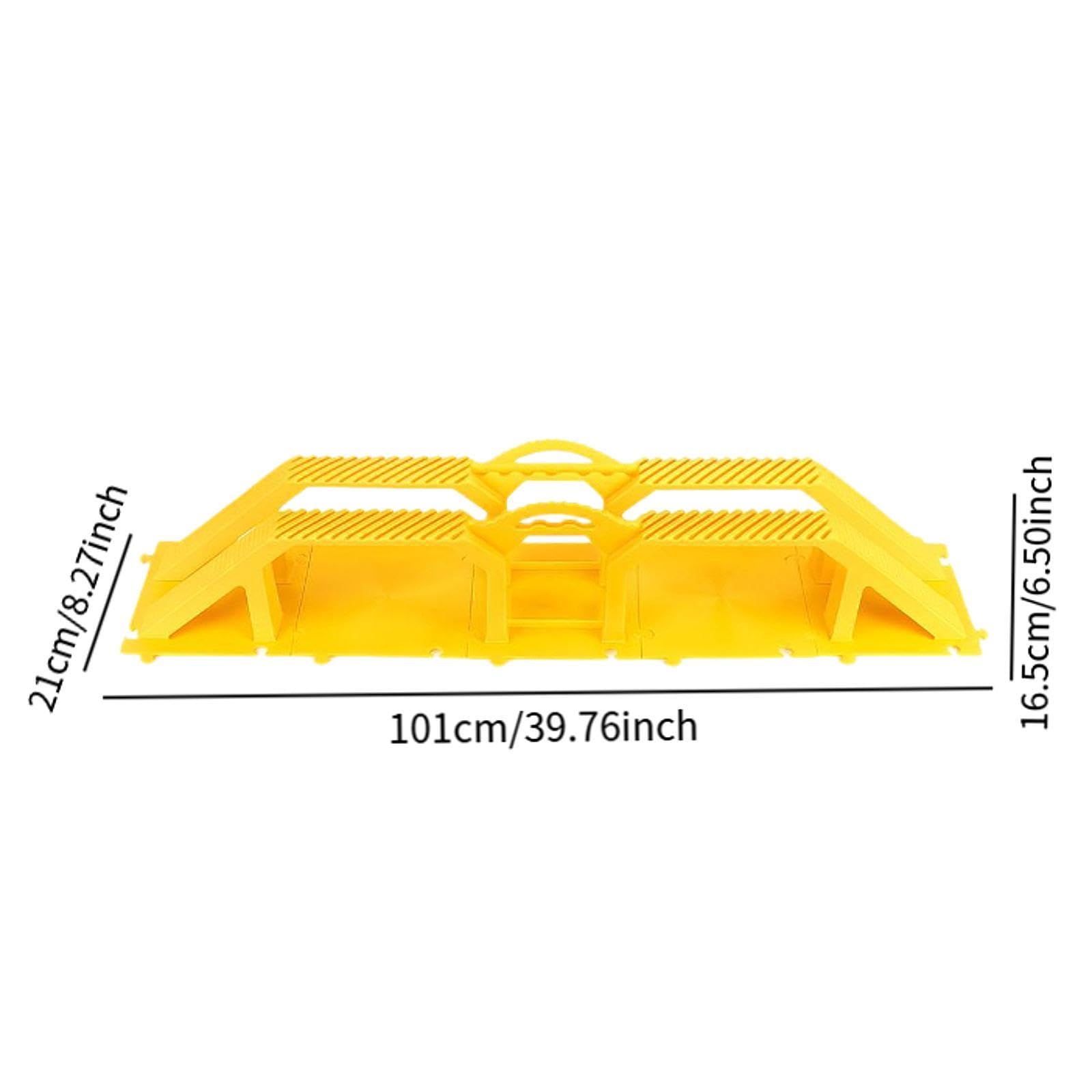 RC Bridge per Auto Radiocomandate Ponte Simulato per Arrampicata Rampa Ostacolo Steep Slope Elemento Scena Costruito in PP Adatto per Pista De, Style B