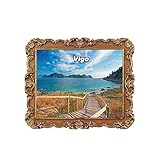 Imán de recuerdo de Vigo Galicia España, para nevera, decoración del hogar y la cocina