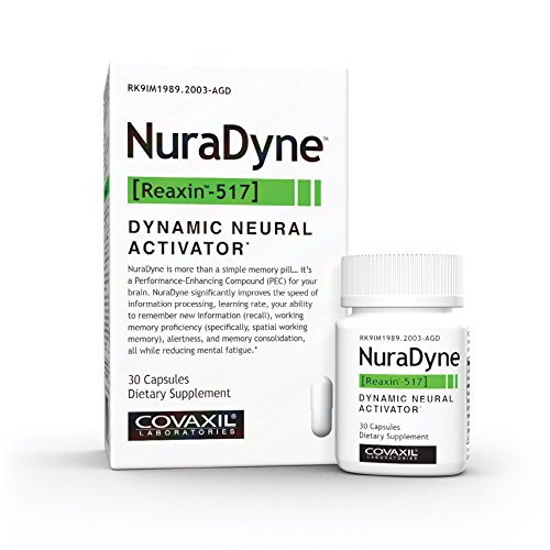 Covaxil NuraDyne - Smart Pill for Memory and Cognitive Enhancement, Enhanced Energy, Reduced Fatigue, Faster Information Processing and Learning*, (30 Count) Covaxil NuraDyne - Smart Pill for Memory and Cognitive Enhancement, Enhanced Energy, Reduced Fatigue, Faster Information Processing and Learning*, (30 Count)