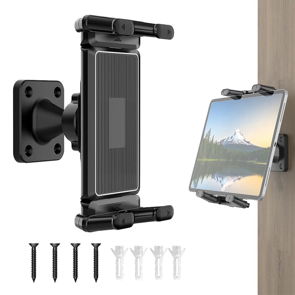 ZORBES® Wall Tablet Phone Mount for 4.7-13'' Display, 360 ° Swivel-tilt Wall Tablet Holder Mount Supports Fixed-Angle, Adjustable Vertical/Horizontal Display Bracket for Phone, Monitor-image-36