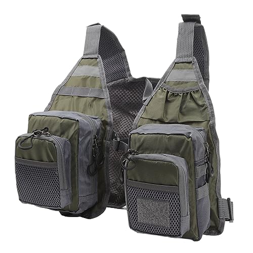 Gilet de pêche à la mouche réglable et léger pour hommes et femmes