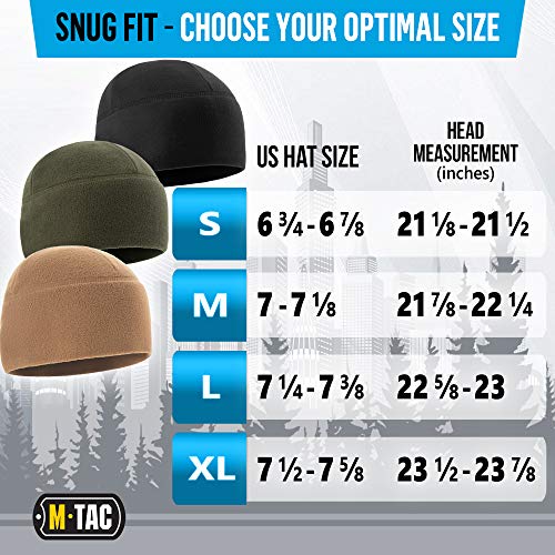 M-Tac Fleece Watch Cap - Tactical Beanie Hat Winter Skull Cap Cold Weather (Navy Blue, M) #TOP5
