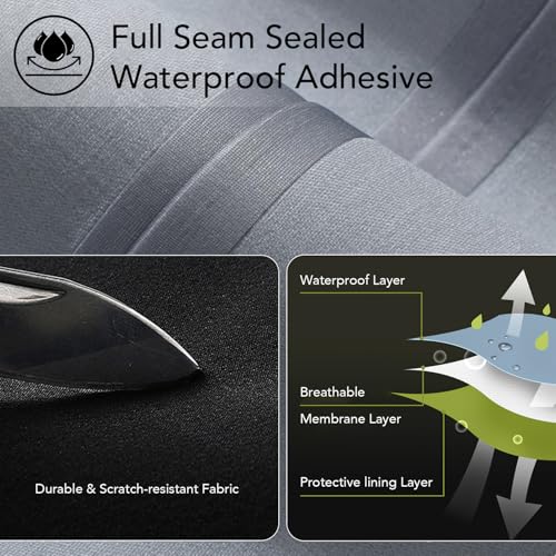 Garemcy Women's Rain Coat Waterproof Lightweight Packable Rain Jacket with Hood Active Outdoor Windbreaker3