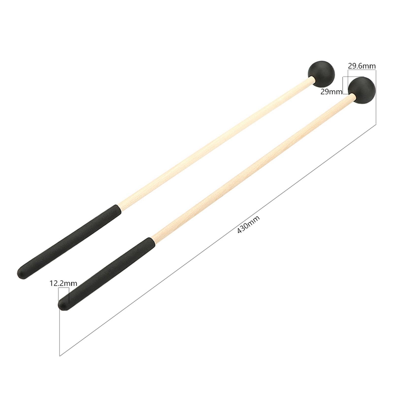 Amazon | PEWETE 2x 木製マレット ティンパニマレット 長さ16.93