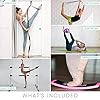 B BRANTON Ballet Barre Workout Equipment Bundle - 4’ Height Adjustable Lightweight 5 Piece Home Dance Set Including Ballet Bar and Leg Stretcher - Ballet Exercise Set for Home Practice