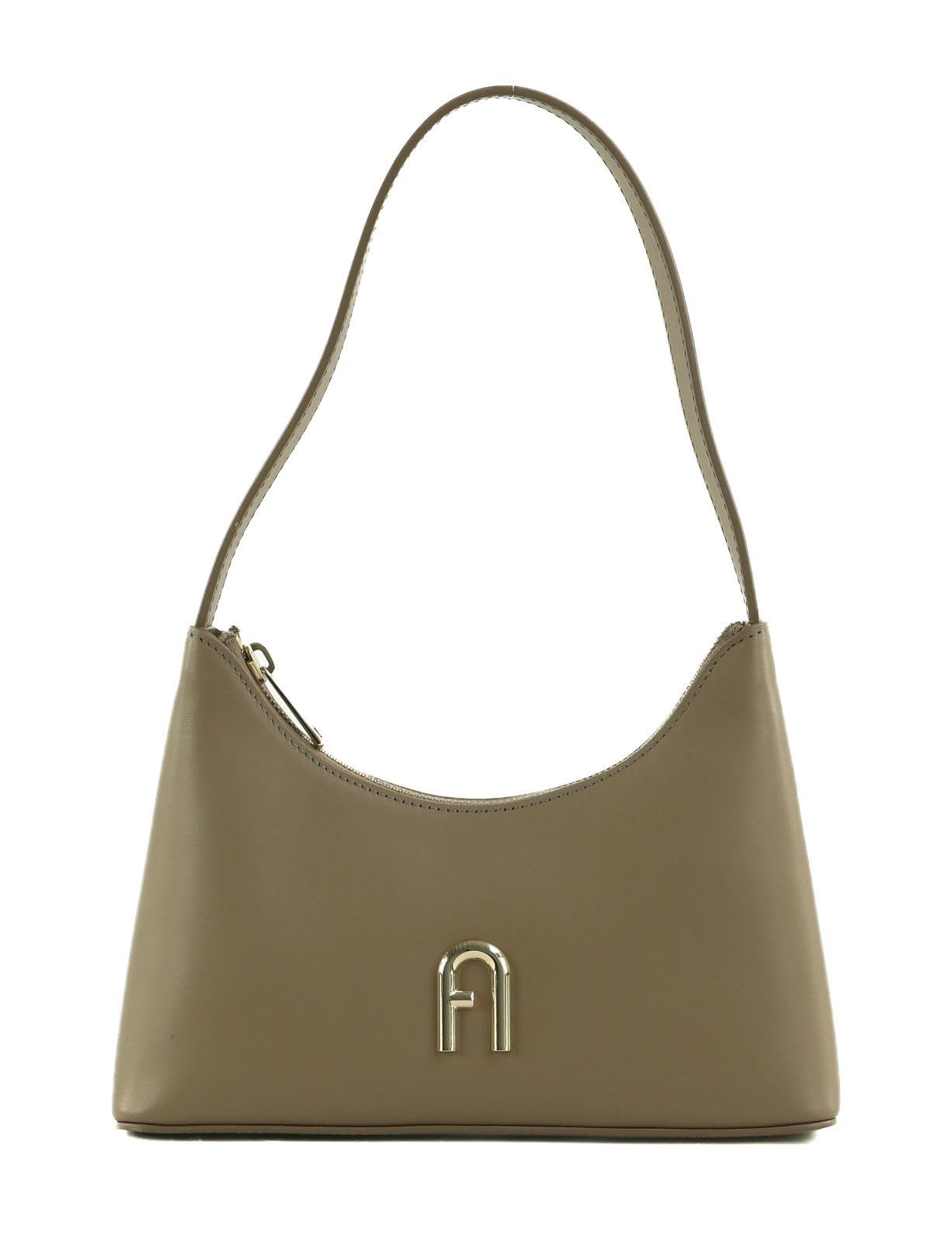 Furla Diamante Mini Shoulder Bag Greige : l'excellence du cuir italien - 5