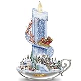 The Bradford Exchange Table Centerpiece: Thomas Kinkade Warm Glow of Christmas Table Centerpiece