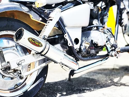 W3IR-53SV ワンズ管 フルエキ フルエキゾーストマフラー 50.8mm 50.8φ マフラー サイレンサー スリップオン マフラーサイレンサー マグナ50 MAGNA50用 (エキゾーストパイプType(鉄/メッキ), サイレンサーType(