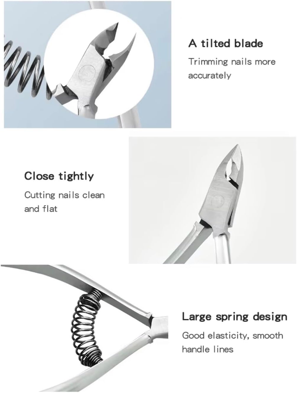 Professional Stainless Steel Cuticle Nipper with Sharp 5mm Blade: Durable Manicure and Pedicure Tool for Nail Care