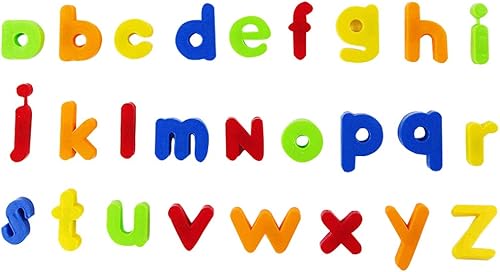 Multicolor números magnéticos alfabeto nevera imán aprendizaje educación niños minúscula letra #