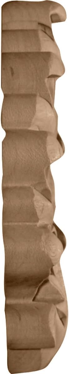 Ekena Millwork ONL04X04X01FOAL Small Foster Center Wood Onlays, 4 1/2"W x 4 1/2"H x 1/2"D, Alder
