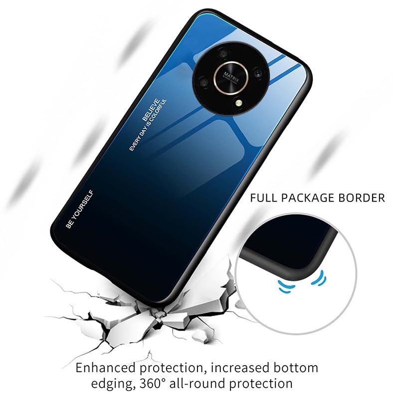 Cover Per Huawei Honor Magic 4 Lite / X9 - Custodia Posteriore In Vetro Temperato 9H Con Bordo In TPU - Sottile E Antiurto