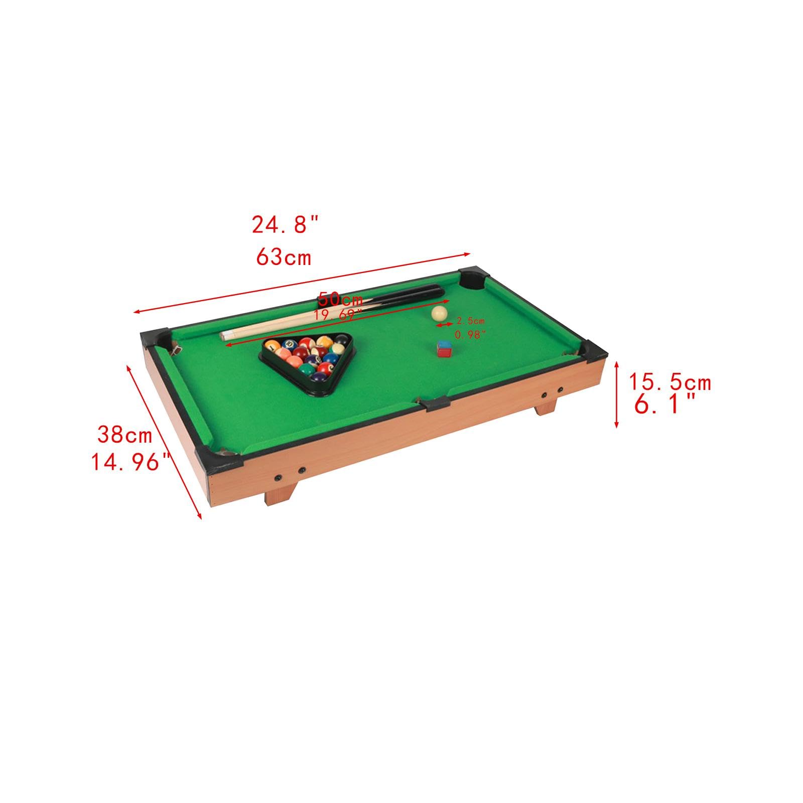 Set da Gioco Mini Biliardo con Stecche E Palle per