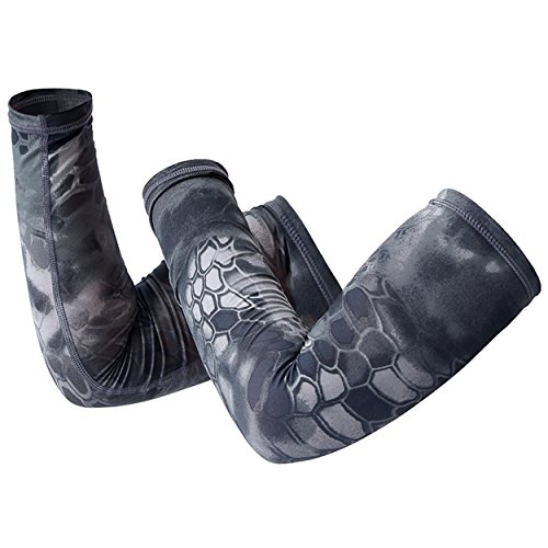 xsby Microfiber Stretchy Arm Sleeves, Skin Aircraft Protectors for Sensitive Skin Protect from Tears & Bruising Black XL