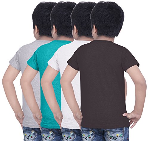 Image of dongli Printed Half Sleeve Boys Tshirt (Pack of 4)