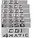 Produktbild WWFAN Chrom-Kofferraumbuchstaben Abzeichen Emblem Embleme for Mercedes Benz E43 E53 E55 E63 AMG E200 E250 E300 E320 E350 E400 E180 4MATIC CDI (Color : E300)