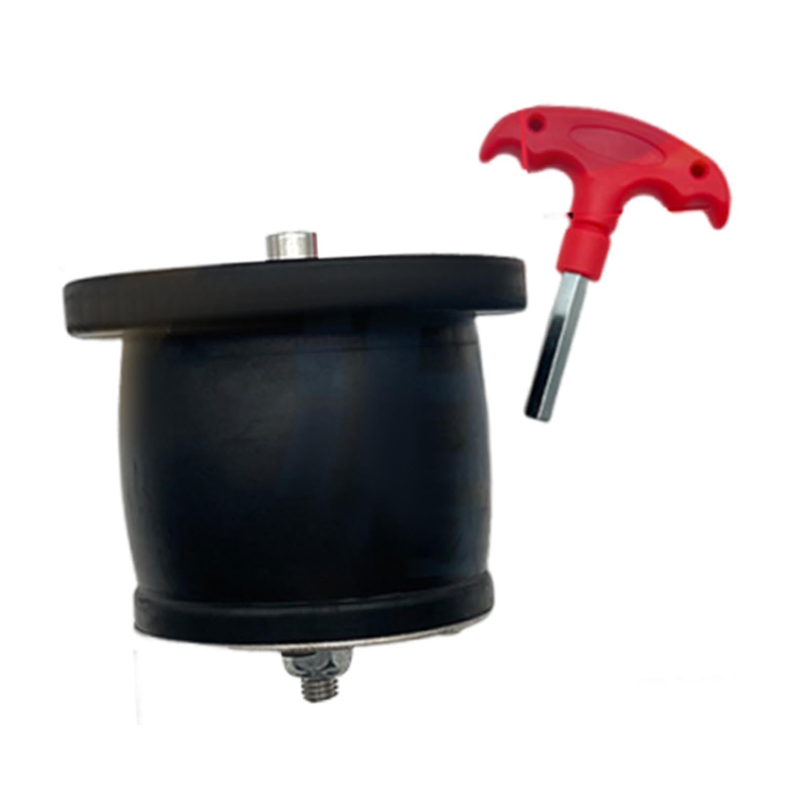 Milageto Tapón de Expansión para Drenaje con Mango Desmontable Material de Goma Y Acero Inoxidable Impermeable Y Duradero Ideal para Cocina Baño Y Embarcacion