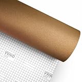 Natural Cork Board Textured Vinyl Wrap Underlayer Sheet Adhesive Roll (17.8' x 20ft)