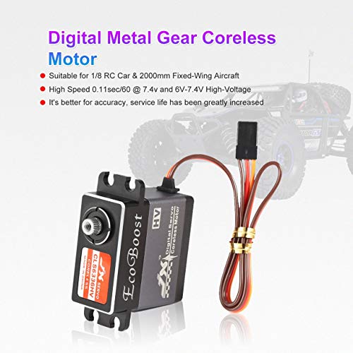 Jx Cls6336Hv 35Kg 6-7.4V Hoogspanning Metal Gear Aluminium Shell Digitale Coreless Servo Voor 1/8 Rc Car & 2000mm Fixed… - Afbeelding 3