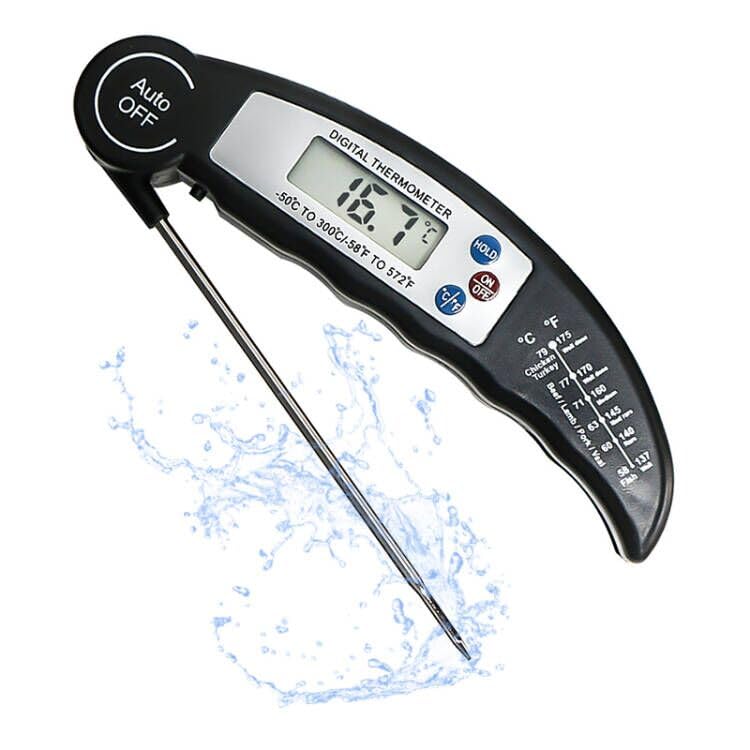Termometro Cocina Digital de Lectura Instantánea de 3s, Termómetro Carne Digital, con Calibration & Pantalla LCD, para Carne, BBQ, Comida