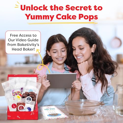 Baketivity DIY Cake Pop Baking Kit for Kids - Premeasured Ingredients, Decorating Supplies by Baketivity - Image 7