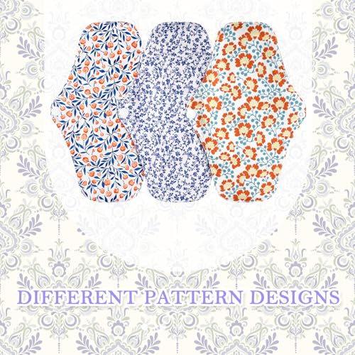 Image of PHOGARY Reusable Menstrual Pads, Reusable Sanitary Pads for Women, Washable Overnight Cloth Menstrual Pad Heavy Flow with Wet Bag (7 in 1, 10in*7in)